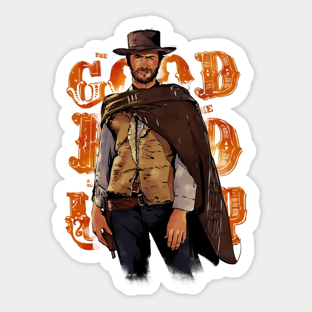 Clint Eastwood Sticker by nabakumov